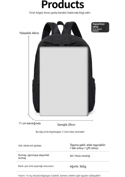 Büyük Kapasiteli Seyahat Eğlence Öğrenci Paketi (Yurt Dışından) modelleri