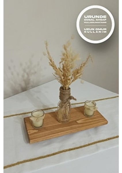 Doğal Ahşap Sunum Standı Tahtası - Ayaklı Stand fırsatları