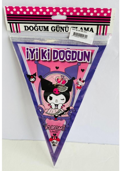 Bayrak Flama üçgen KUROMİ 2m-10lu fiyatları