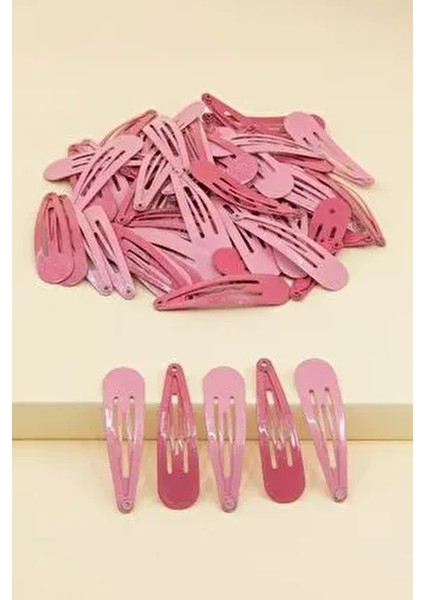 12'li Pembe Çıt Çıt Toka Seti