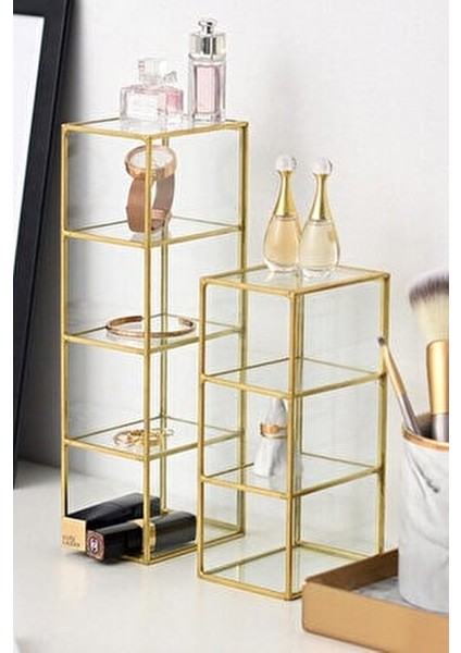 Cam Gold Dört Bölmeli Makyaj Fırçalık Organizer fırsatları