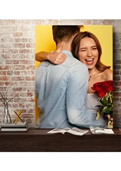 50x70 cm 1 Kişiye Özel İnsan Desenli Kanvas Tablo Şık ve Modern Hediye Seçeneği