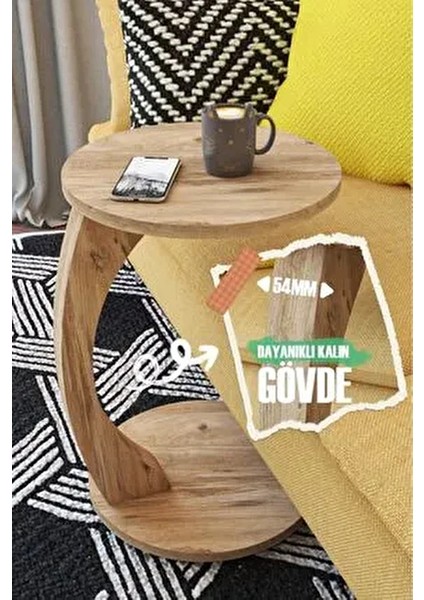 Tekerlekli C Sehpa C Sehpa Zigon Sehpası Yan Sehpa Kahve Sehpası C Sehpa Servis Sehpası