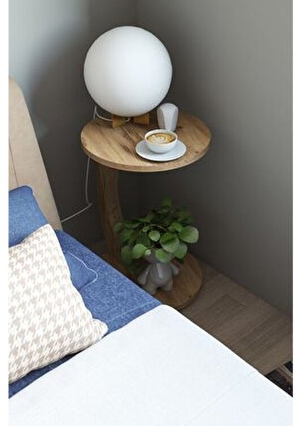 Tekerlekli C Sehpa C Sehpa Zigon Sehpası Yan Sehpa Kahve Sehpası C Sehpa Servis Sehpası