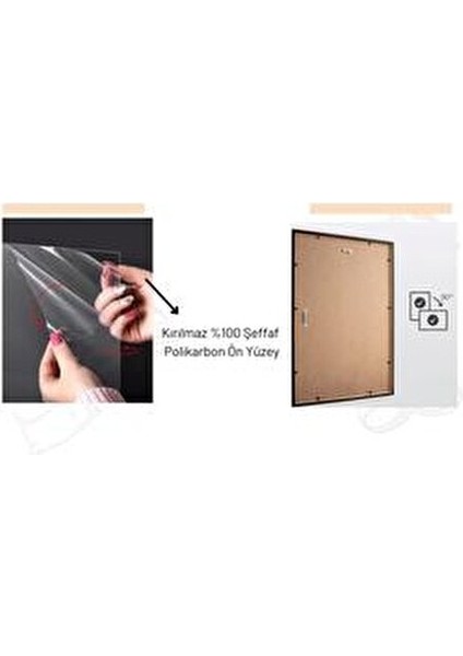 A4 Fotoğraf Çerçevesi Kişiselleştirilebilir Poliresin Malzeme ile 21X30 Boyut fırsatları