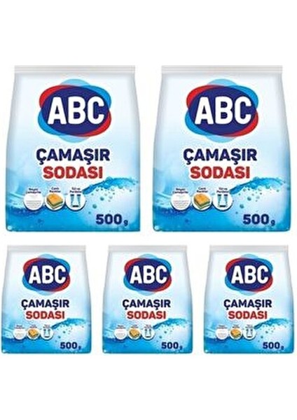 Çamaşır Sodası 500 Gr. 5 Adet