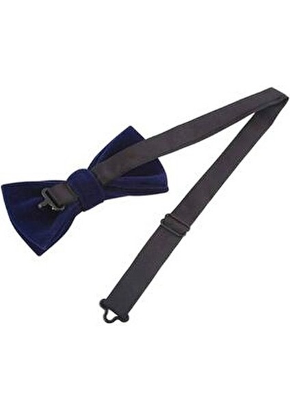 Lacivert Kadife Papyon Dokuma Desenli Şıklık Vurgusu ile Özel Günler İçin modelleri