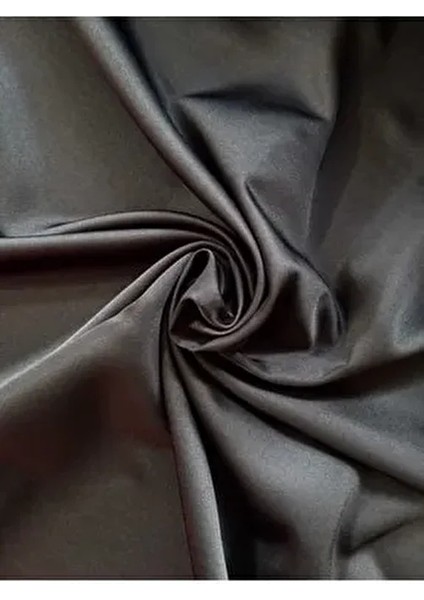 Saten Likralı Siyah Kumaş