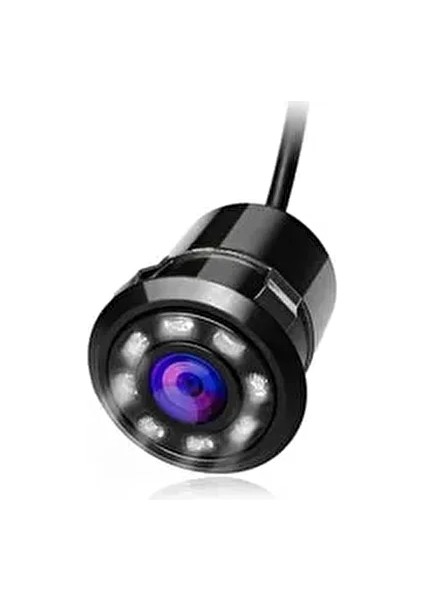 Araba Geri Görüş Kamerası 8 Adet Kızılötesi Ledli Gece Görüşlü Mesafe Çizgili Uyumlu Park Kamera fiyatları