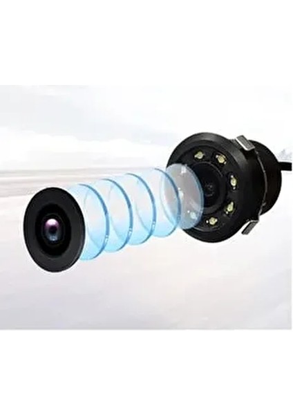 Araba Geri Görüş Kamerası 8 Adet Kızılötesi Ledli Gece Görüşlü Mesafe Çizgili Uyumlu Park Kamera modelleri