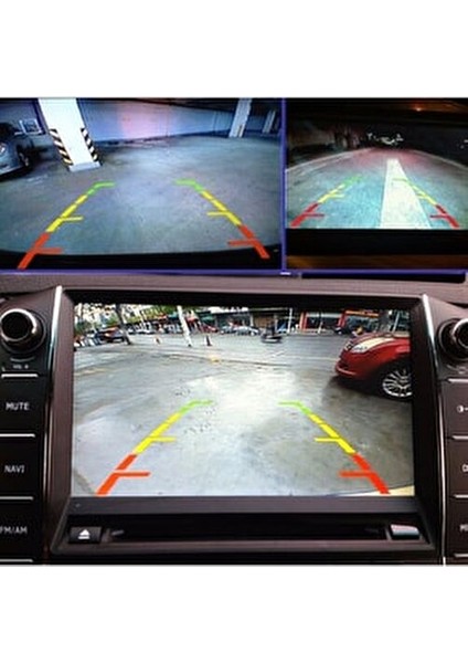 Araba Geri Görüş Kamerası 8 Adet Kızılötesi Ledli Gece Görüşlü Mesafe Çizgili Uyumlu Park Kamera indirimleri