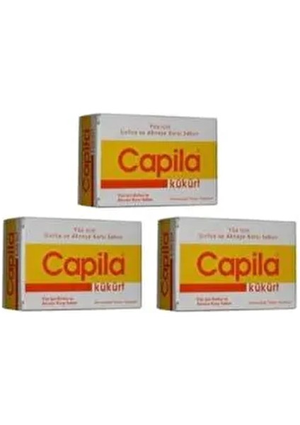 Kükürtlü Sabun Sarı Kutu 90 gr x 3 Adet