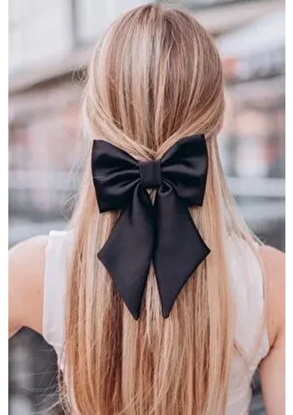 Kadın Saten Otomatik Fiyonk Toka