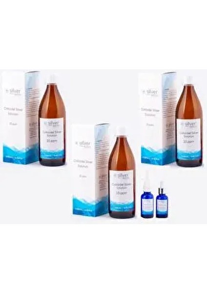 Gümüş Suyu 1500ML Cam Şişe - Tam Koruma Sağlayan 23 Ppm Kolloidal Ürün