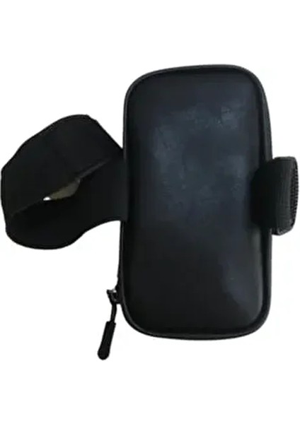 Su Geçirmez Kol Bağlantılı Lastikli Ayarlı Telefon Tutucu - Siyah