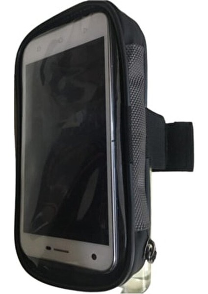Su Geçirmez Kol Bağlantılı Lastikli Ayarlı Telefon Tutucu - Siyah indirimleri