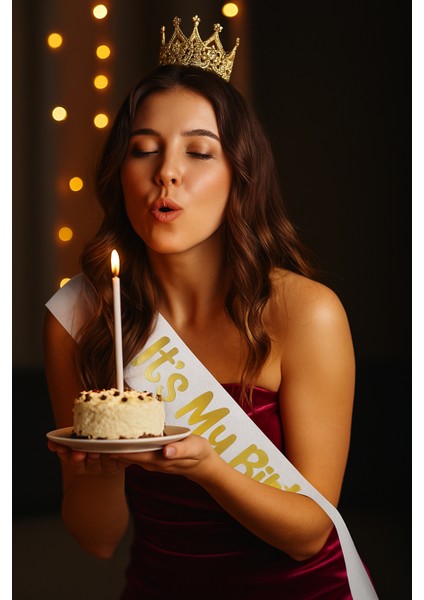 Kuşak Its My Birthday Baskılı Vara baskılı kağıt modelleri