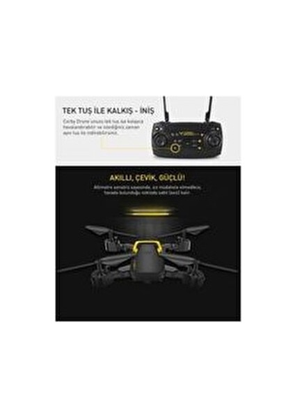 Corby CX007 Zoom Pro Smart Kameralı Drone 2 Batarya