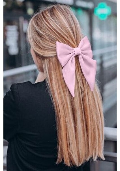 Kadın Saten Otomatik Fiyonk Toka