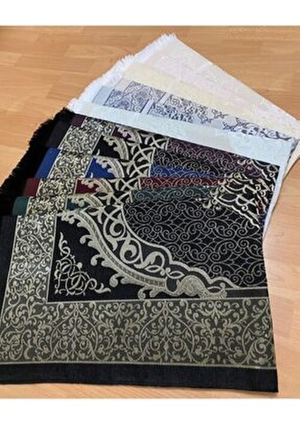 Desenli Saçaklı Hediyelik Bohçalık 12 Adet Tafta Seccade Seti fiyatları