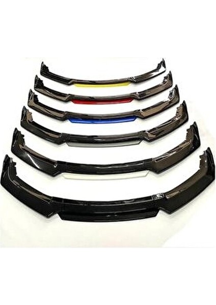 Universal Kırmızı Renkli Ön Tampon Ek Lip 4 Parça Uyumlu Araçlar İçin fiyatları