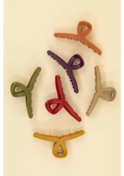 Kadın 6'lı Renkli Fiyonk Mandal Toka Seti fiyatları