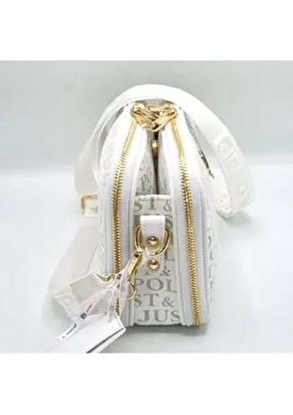 Colors Of Justpolo Kadın Beyaz 6 Bölmeli Çapraz Çanta Omuz Çantası fiyatları