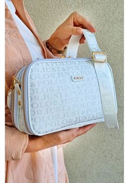 Colors Of Justpolo Kadın Beyaz 6 Bölmeli Çapraz Çanta Omuz Çantası modelleri