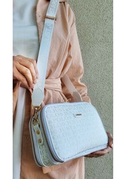 Colors Of Justpolo Kadın Beyaz 6 Bölmeli Çapraz Çanta Omuz Çantası fırsatları