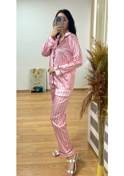 Vip Secret Kadın Ipeksi Saten Pijama Takımı modelleri