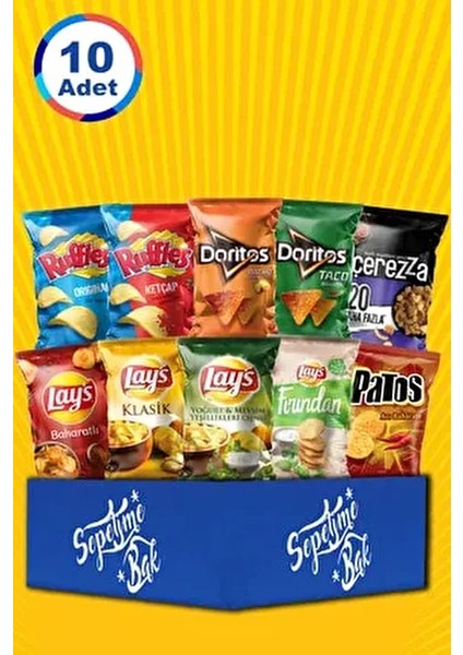 10 Parça Karma Karışık Cips Paketi Versiyon 3