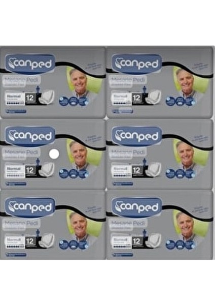 Mesane Pedi Erkek 6 Paket 72 Adet