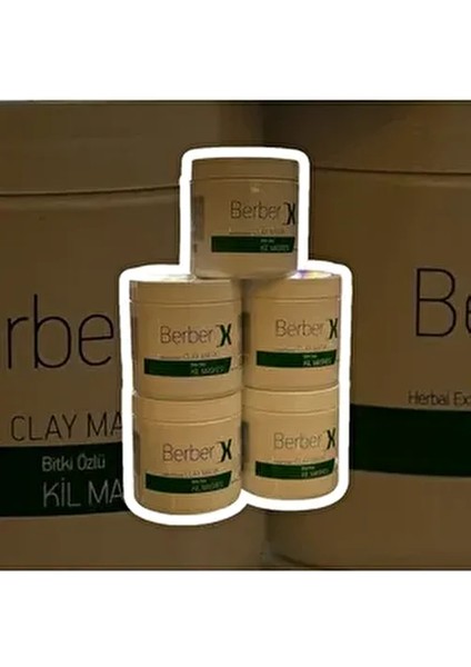 5 Adet Berberx Bitki Özlü Kil Maskesi 5X650GR