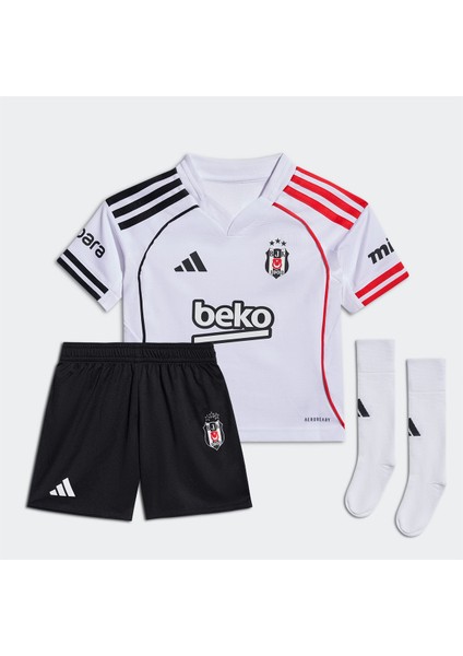 Beşiktaş Home Mini Çocuk Beyaz V Yaka Forma