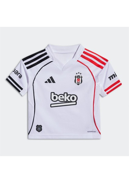 Beşiktaş Home Mini Çocuk Beyaz V Yaka Forma fiyatları