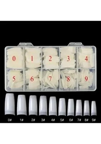 500 Lü Beyaz Protez Tırnak Kemik Tırnak Bakımı İçin Kullanıma Uygun