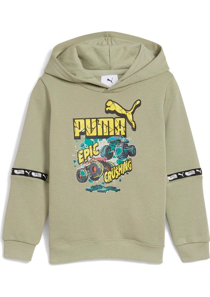 Hot Wheels Çocuk Haki Kapüşonlu Sweatshirt fırsatları