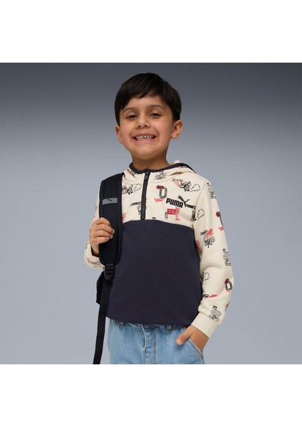 Little Runners Half-Zip Çocuk Bisiklet Yaka Sweatshirt