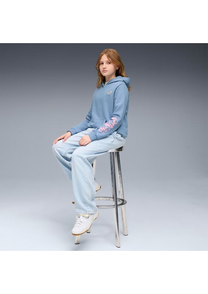 Tweenerverse Çocuk Mavi Kapüşonlu Sweatshirt modelleri