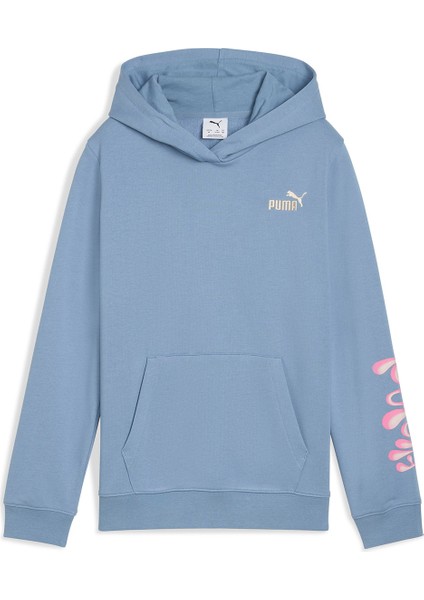 Tweenerverse Çocuk Mavi Kapüşonlu Sweatshirt fırsatları