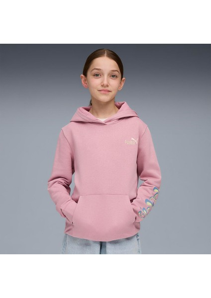 Tweenerverse Çocuk Pembe Kapüşonlu Sweatshirt