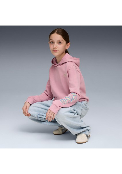 Tweenerverse Çocuk Pembe Kapüşonlu Sweatshirt modelleri