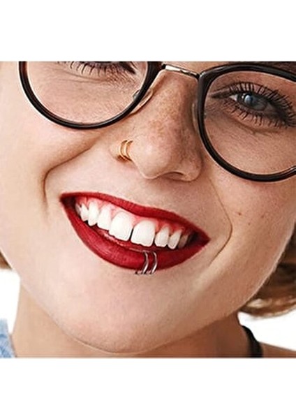 , 925 Ayar Gümüş, Silver,gold,black Çift Görünümlü 3 Adet Set Halka Hızma & Küpe fırsatları