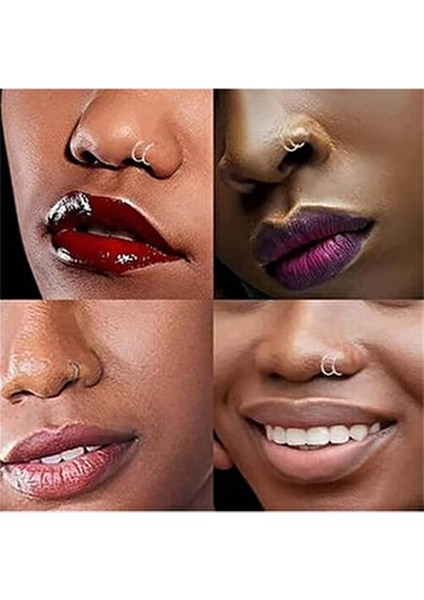 , 925 Ayar Gümüş, Silver,gold,black Çift Görünümlü 3 Adet Set Halka Hızma & Küpe