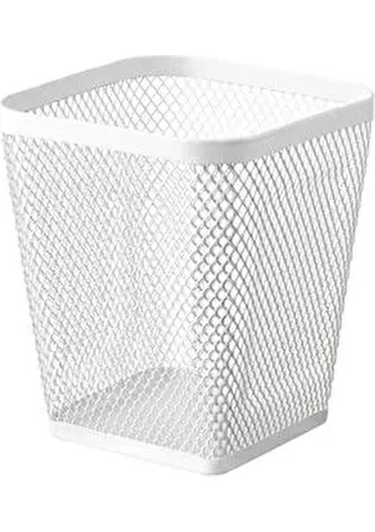 Metal Beyaz Masa Üstü Kalemlik 2 Adet