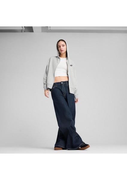 Essentials Comfort Kadın Gri Kapüşonlu Ceket fiyatları