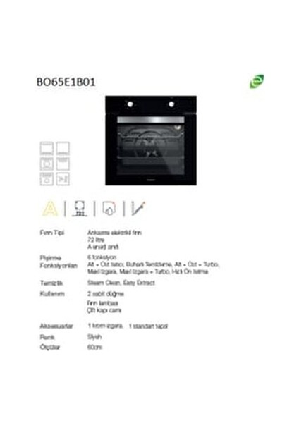 3'lü Siyah Cam Ankastre Set (3481 Flam 60 SIYAH+CS5335B02+BO65E1B01) fırsatları