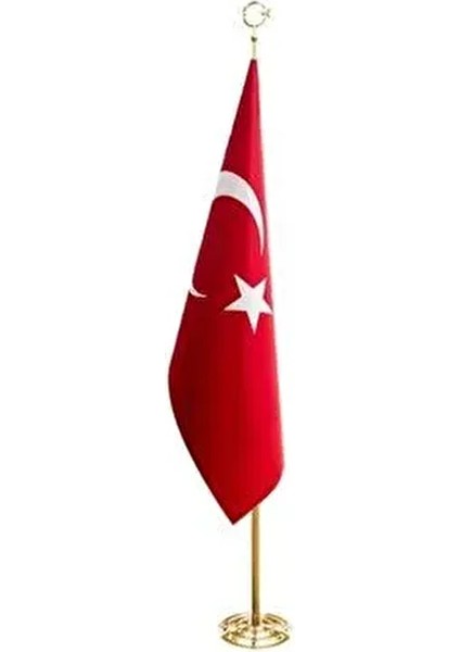 Ofis Makam Bayrak, Makam Bayrak, Saçaklı, Simli, Sarı Direk 225 Boy