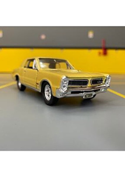 Pontiac Gto 1965 1/36 Ölçek *c&c Model Garage* Çek Bırak Diecast Metal Model Oyuncak Araba fırsatları