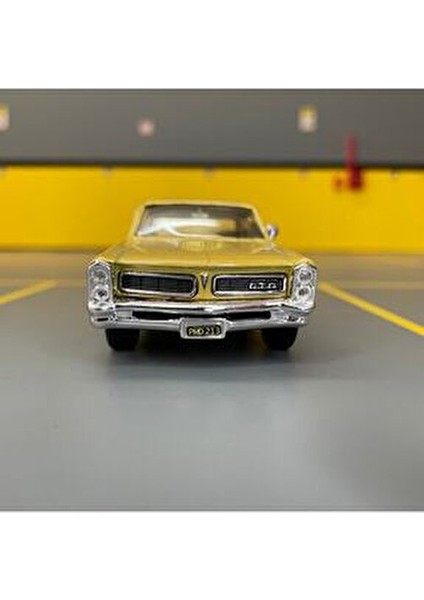 Pontiac Gto 1965 1/36 Ölçek *c&c Model Garage* Çek Bırak Diecast Metal Model Oyuncak Araba indirimleri